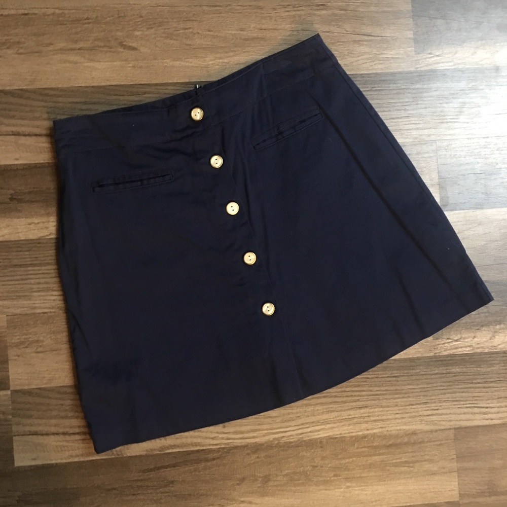 3/$15 Lady Hagen navy button down golf skirt sz 4